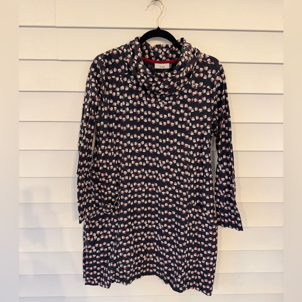 Adini Cowl Neck Casual Dress